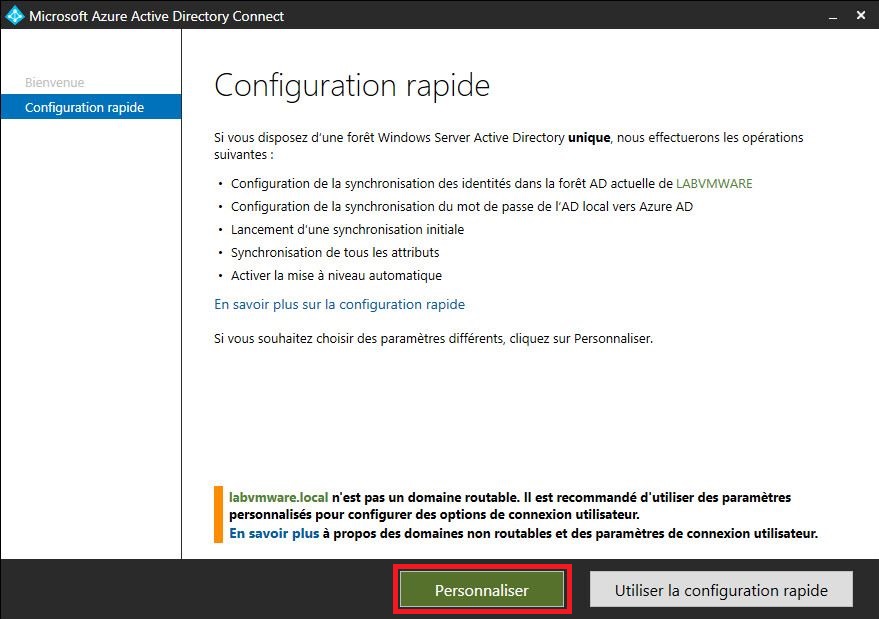 Azure : Création d'un domaine et configuration d'AD Azure Connect