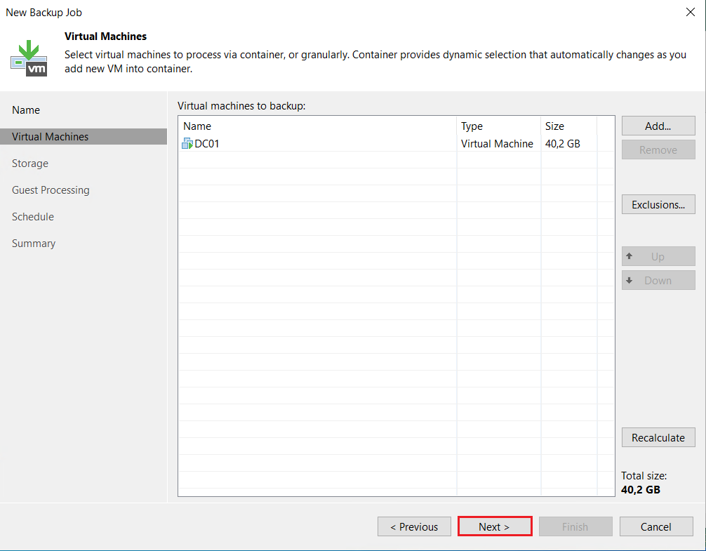 Veeam: Sauvegarder et restaurer des objets Active Directory