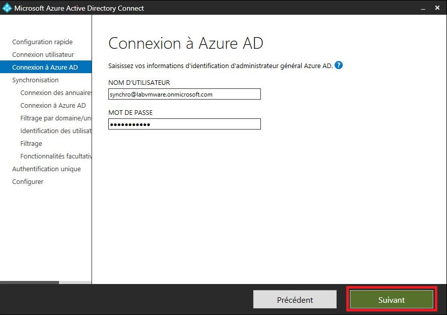 Azure : Création d'un domaine et configuration d'AD Azure Connect