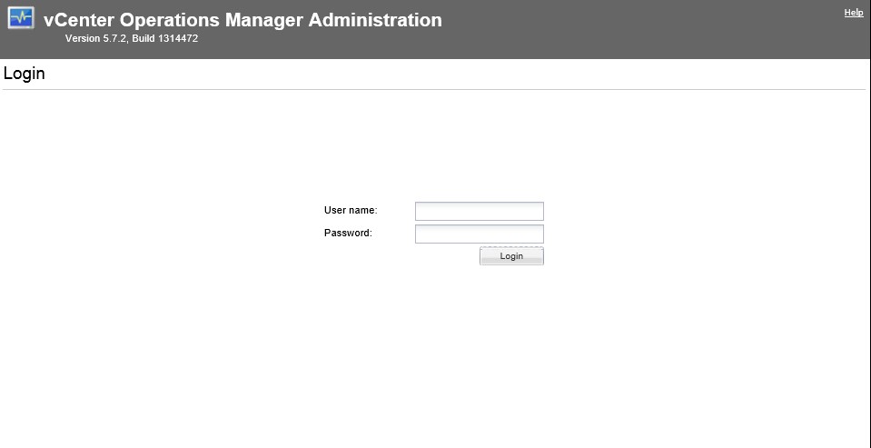 VMware : Install vCenter Operation Manager vCops