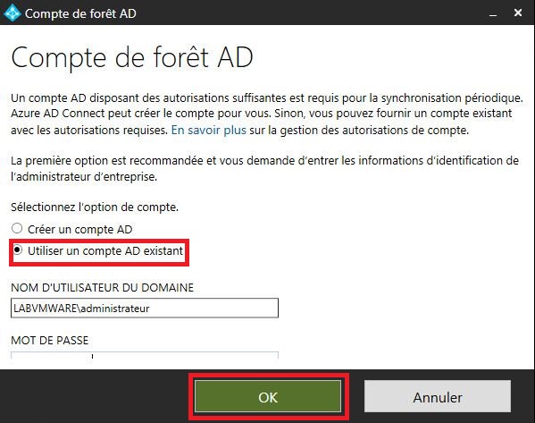 Azure : Création d'un domaine et configuration d'AD Azure Connect