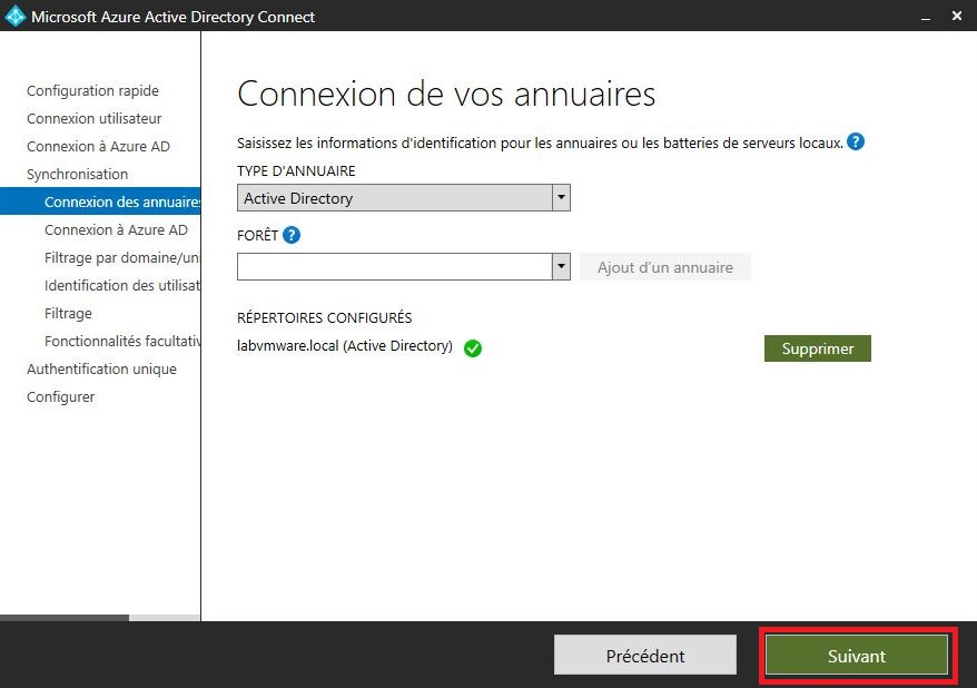 Azure : Création d'un domaine et configuration d'AD Azure Connect