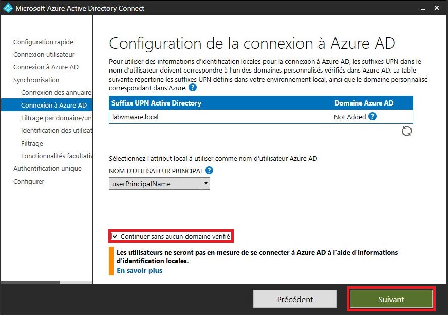 Azure : Création d'un domaine et configuration d'AD Azure Connect