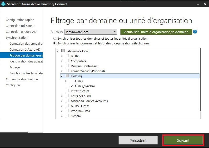 Azure : Création d'un domaine et configuration d'AD Azure Connect