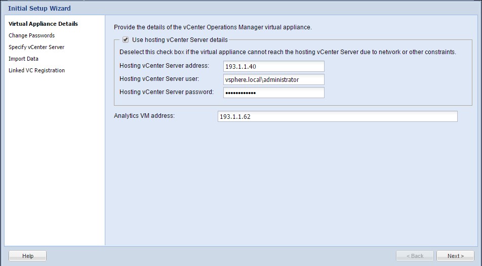 VMware : Install vCenter Operation Manager vCops