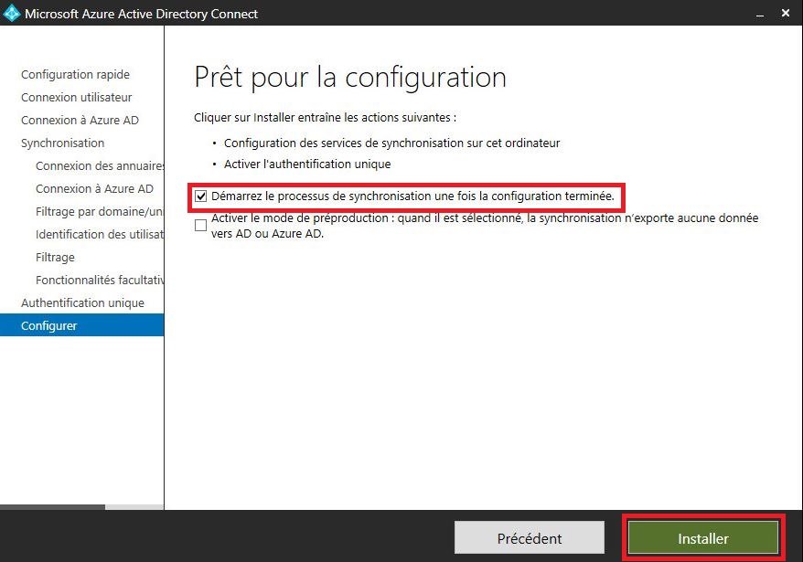 Azure : Création d'un domaine et configuration d'AD Azure Connect