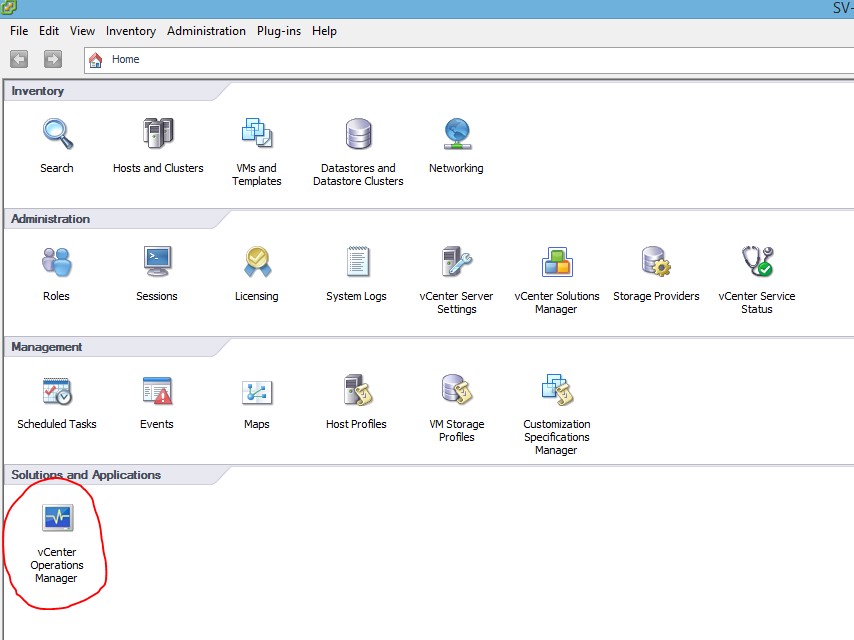 VMware : Install vCenter Operation Manager vCops