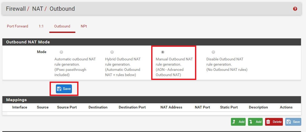 Pfsense : Mise en place d'un routeur frontal sur un ESXi dédié