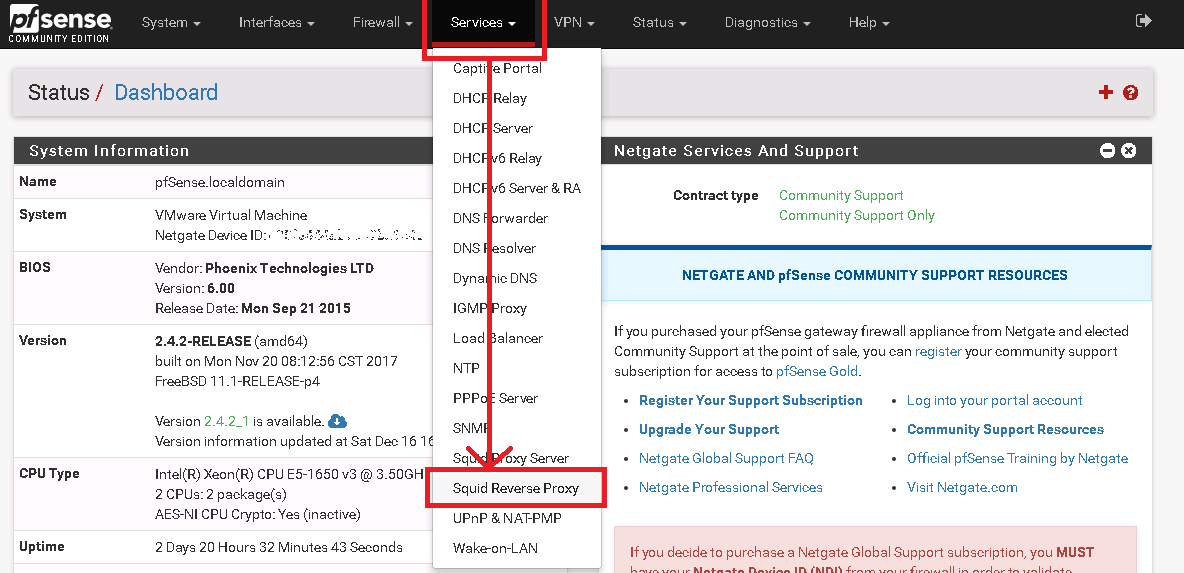 Pfsense : Mise en place d'un reverse proxy