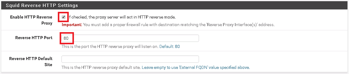 Pfsense : Mise en place d'un reverse proxy