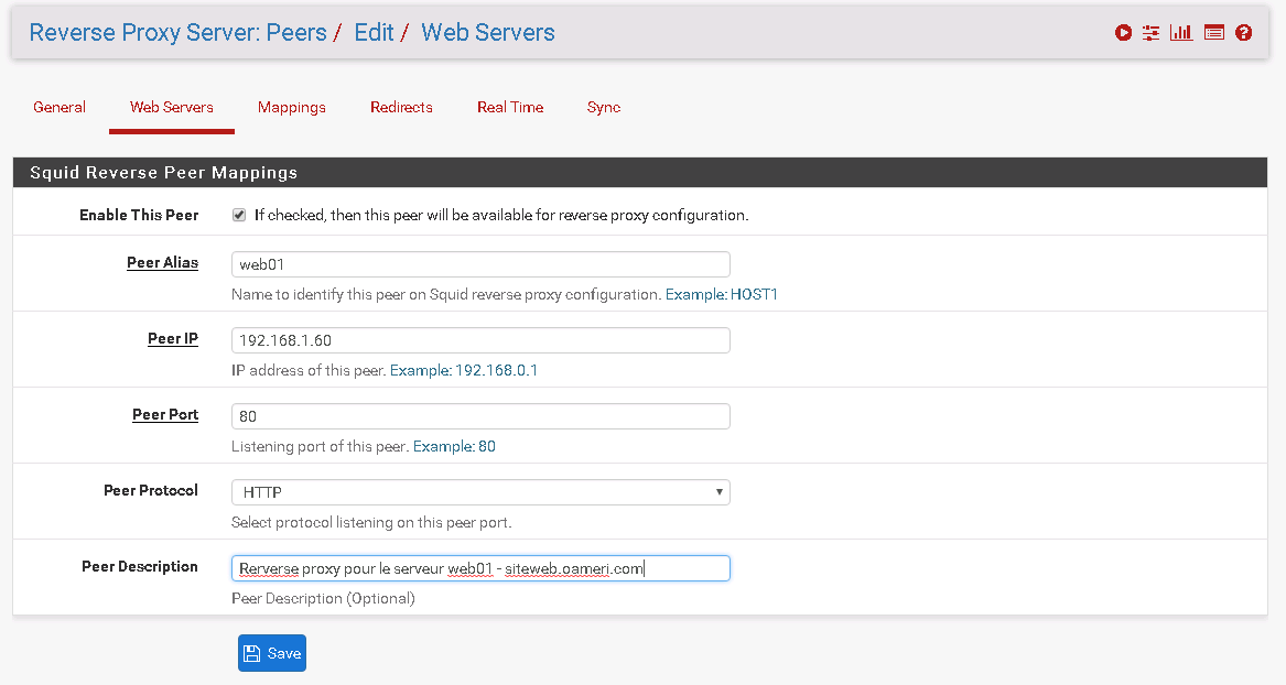 Pfsense : Mise en place d'un reverse proxy