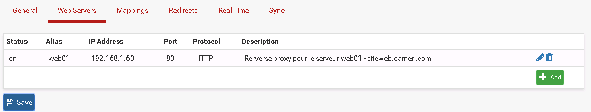 Pfsense : Mise en place d'un reverse proxy