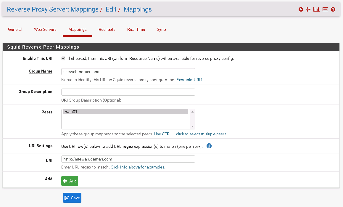 Pfsense : Mise en place d'un reverse proxy