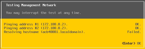 VMware : Configuration Réseau d'un ESXi