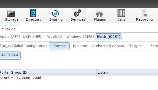 Tutorial FreeNAS : Configuration iSCSI