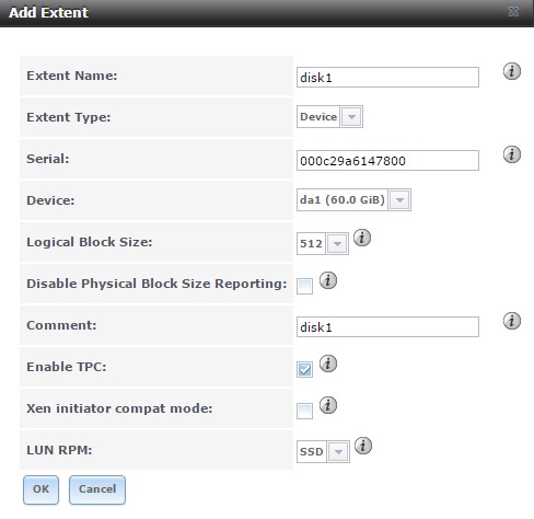 Tutorial FreeNAS : Configuration iSCSI