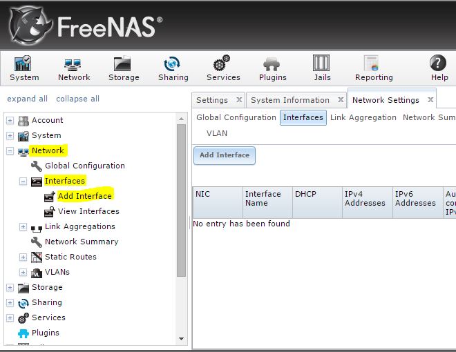 FreeNAS : Installation et configuration