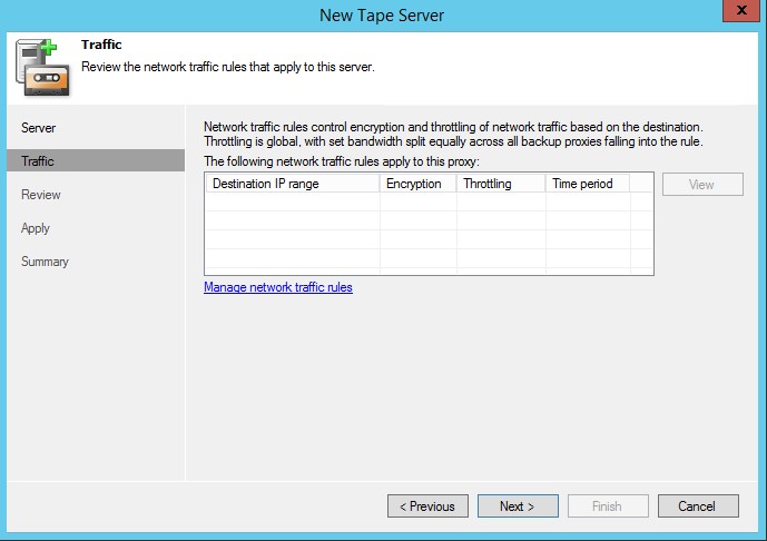 Veeam : Sauvegarde sur bande LTO