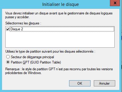 Windows Server 2012 : Monter un lecteur via une cible iSCSI