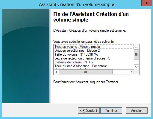 Windows Server 2012 : Monter un lecteur via une cible iSCSI