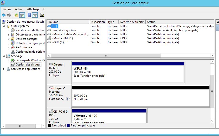 Windows Server 2012 : Monter un lecteur via une cible iSCSI