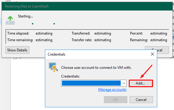 Veeam : Restaurer un fichier depuis une VM Linux