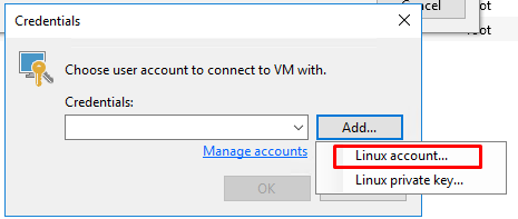 Veeam : Restaurer un fichier depuis une VM Linux