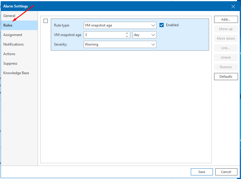 Veeam One : Suppression automatique des Snapshots sur VMware