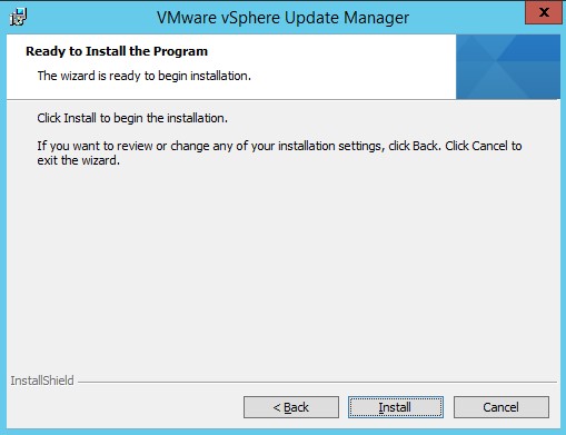 VMware : Installer Update Manager 5.5 sous Windows