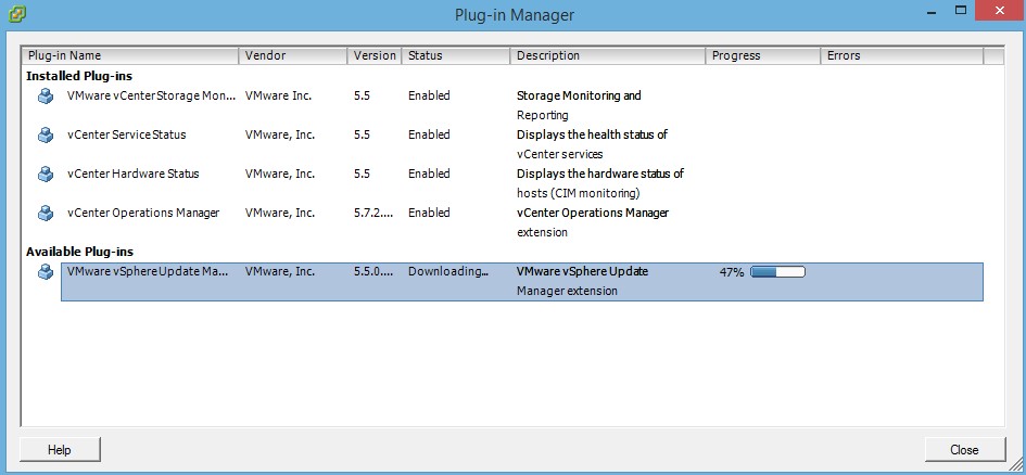 VMware : Installer Update Manager 5.5 sous Windows