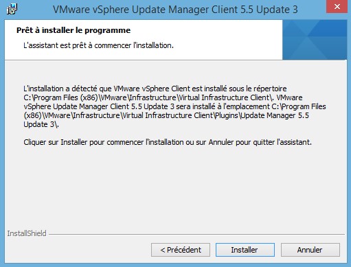 VMware : Installer Update Manager 5.5 sous Windows