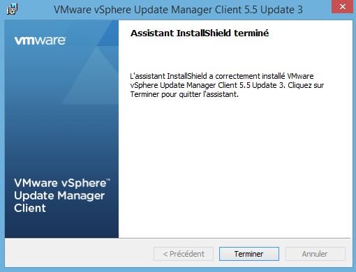 VMware : Installer Update Manager 5.5 sous Windows