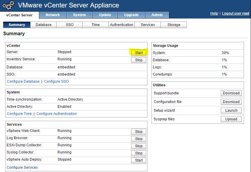Tutorial VMware : Installer vCenter Server Appliance 5.5