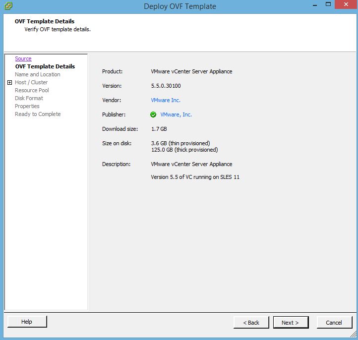 Tutorial VMware : Installer vCenter Server Appliance 5.5