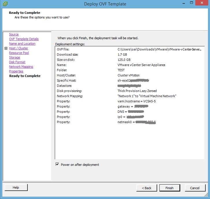 vmware vcenter appliance 5.5