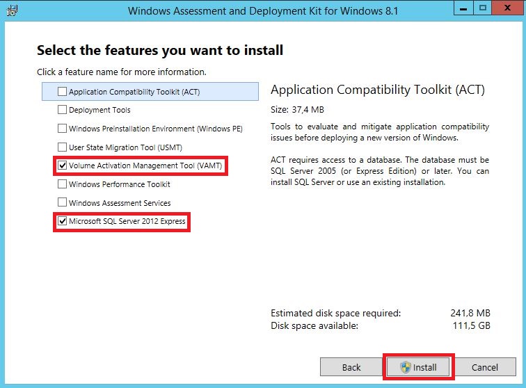 Windows Server 2012 : installation et configuration du rôle VAMT pour les licences KMS