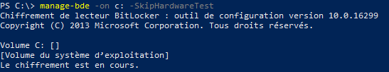 Chiffrer un poste de travail avec BitLocker