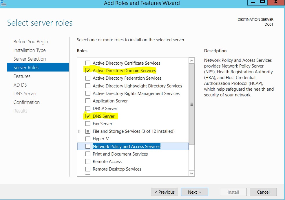 Installer un contrôleur de domaine Active Directory sous Windows Serveur 2012