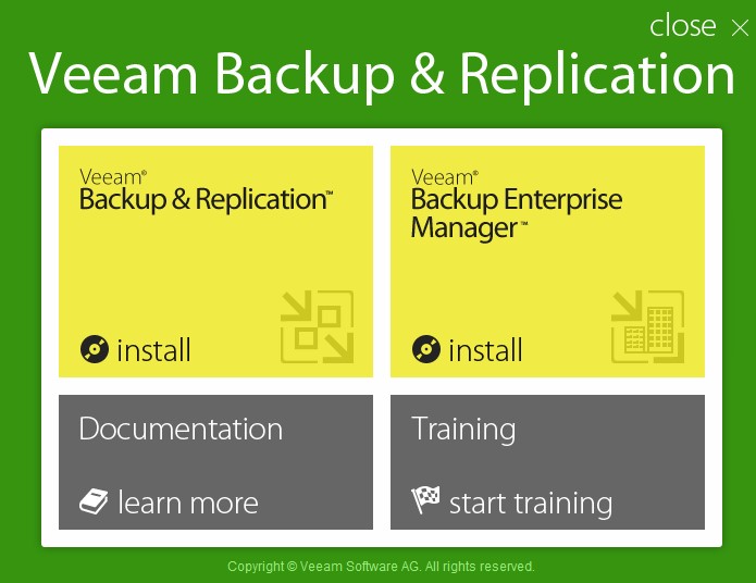 Installation Veeam Backup & Recovery 8.0