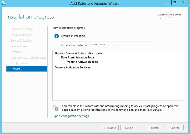 Windows Server 2012 : installation et configuration du rôle VAMT pour les licences KMS