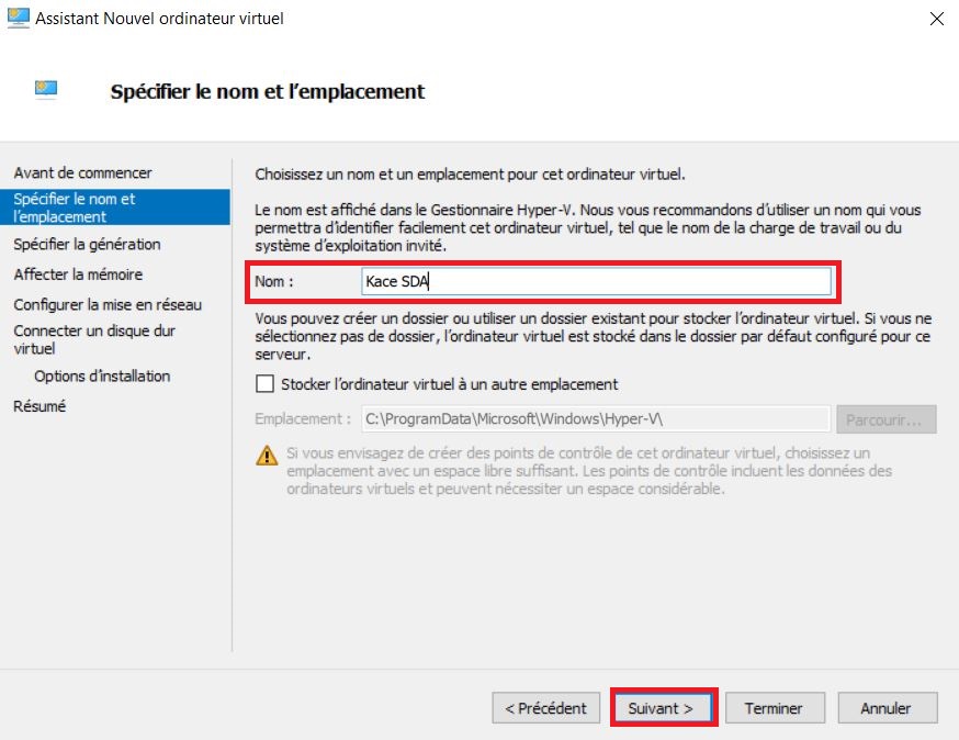 Kace : Déploiement du SDA Systems Deployment Appliance