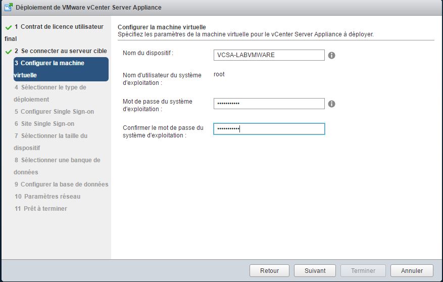 VMware : Installer vCenter Server Appliance vCSA 6