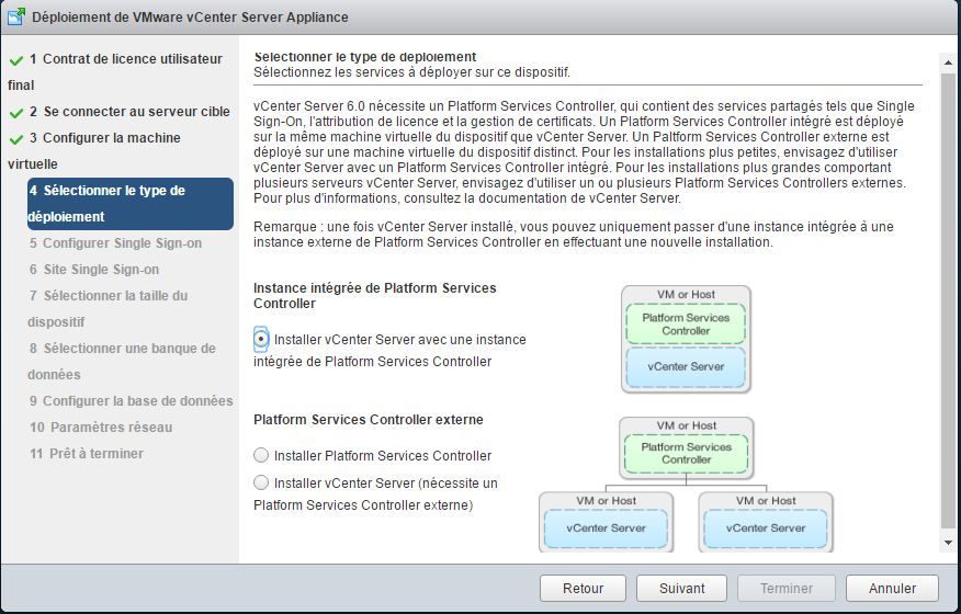 VMware : Installer vCenter Server Appliance vCSA 6