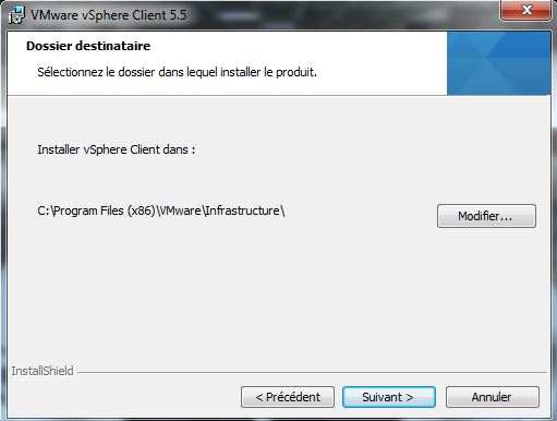 VMware : installation client vSphere Vi-Client