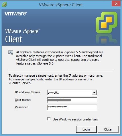 VMware : installation client vSphere Vi-Client