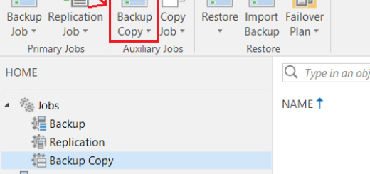 Veeam : Configurer un backup Copy Job afin d'externaliser ses sauvegardes