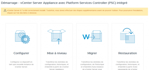 VMware: Déployer un vCSA 6.7