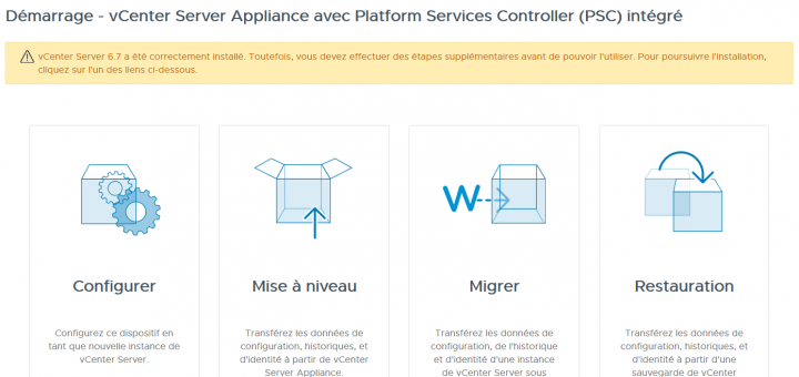 VMware: Déployer un vCSA 6.7