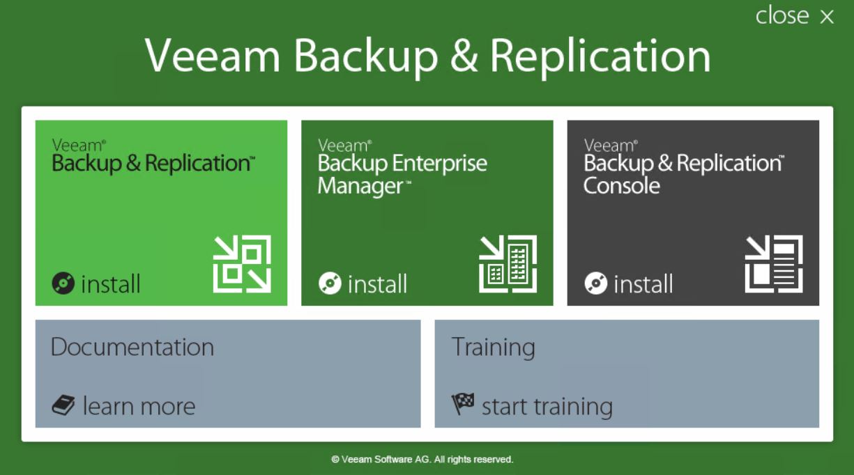 Installer Veeam Backup version gratuite