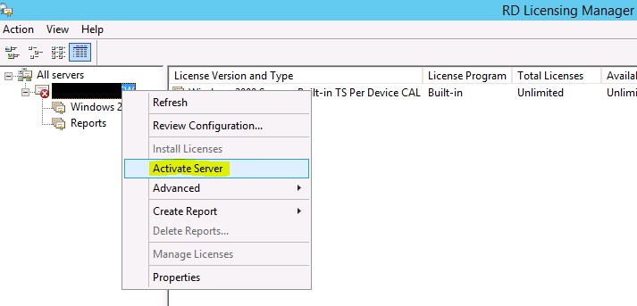 Configurer un serveur CAL RDS sous Windows Server 2012 R2